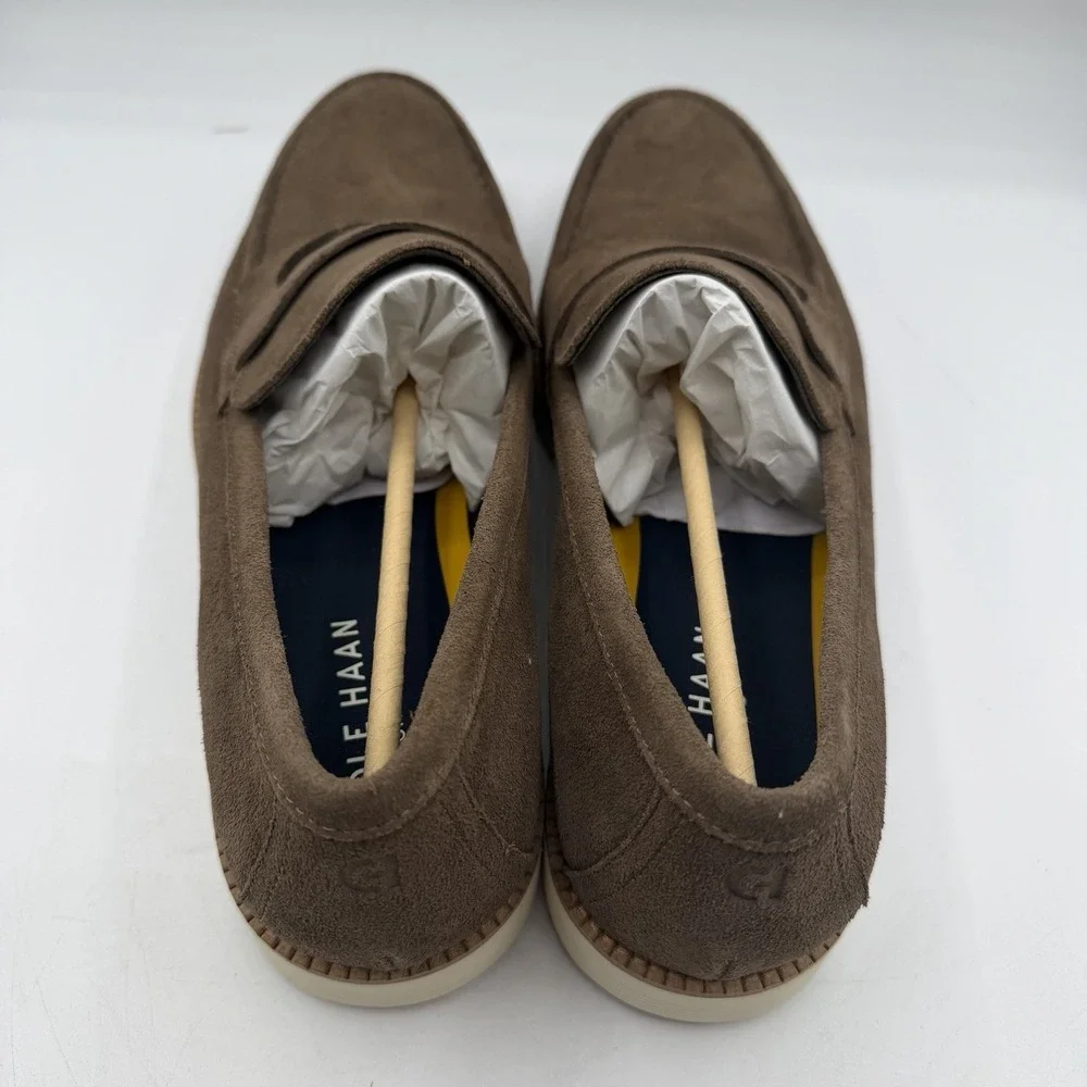 Cole Haan Flexgrand+ Penny Loafers Mens 10 M‎ Truffle Brown Suede Slip On Shoes - Picture 9 of 10